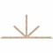 Ekena Millwork Saratoga Smooth Timber Gable Bracket, Douglas Fir, 96"W x 44"H x 1 1/2"D x 3 1/2"F, 11/12 Pitch GBW096X44X0204SAR00SDF - alternate 1